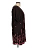 NICK AND MO Hearts Brown Burgundy Casual Dress Size L - photo 4