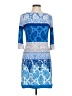 Donna Morgan Paisley Blue Cocktail Dress Size 6 - photo 1