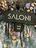 Saloni 100% Polyester Paisley Blue Casual Dress Size 8 - photo 4