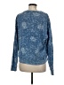 Splendid 100% Cotton Tie-dye Blue Pullover Sweater Size M - photo 2