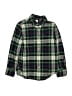 Crewcuts 100% Cotton Green Long Sleeve Button-Down Shirt Size 8 - photo 1