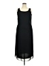 Virgo Solid Black Casual Dress Size 18 - photo 1