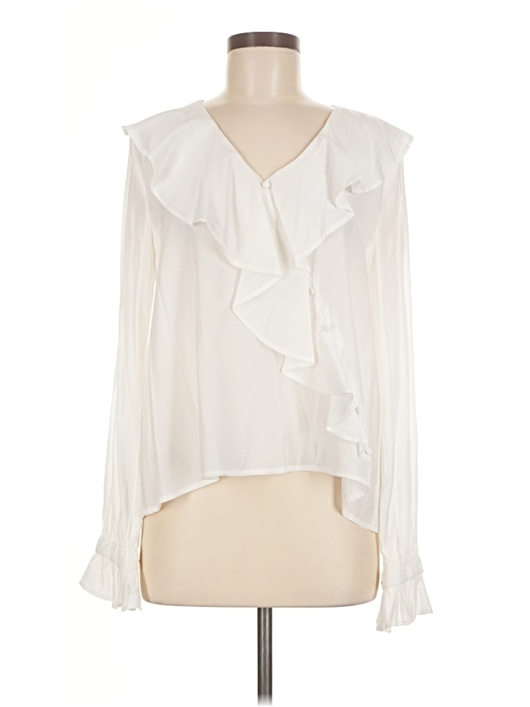 Pre-owned Moon River Sleeveless Blouse In Ivory