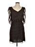 Eliot 100% Polyester Animal Print Brown Casual Dress Size 4 - photo 1