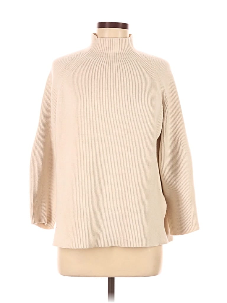 Pre-owned Zara Turtleneck Sweater In Tan