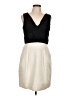 Taylor Color Block Ivory Cocktail Dress Size 10 - photo 1