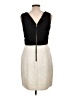 Taylor Color Block Ivory Cocktail Dress Size 10 - photo 2