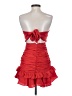 Selfie Leslie 100% Polyester Red Cocktail Dress Size XS - photo 2