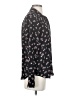 Ann Taylor LOFT 100% Polyester Floral Black Long Sleeve Blouse Size XS - photo 4