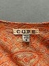 Cope 100% Polyester Paisley Orange Casual Dress Size S - photo 4