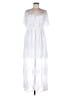 Unbranded 100% Polyester Floral White Casual Dress Size M - photo 1