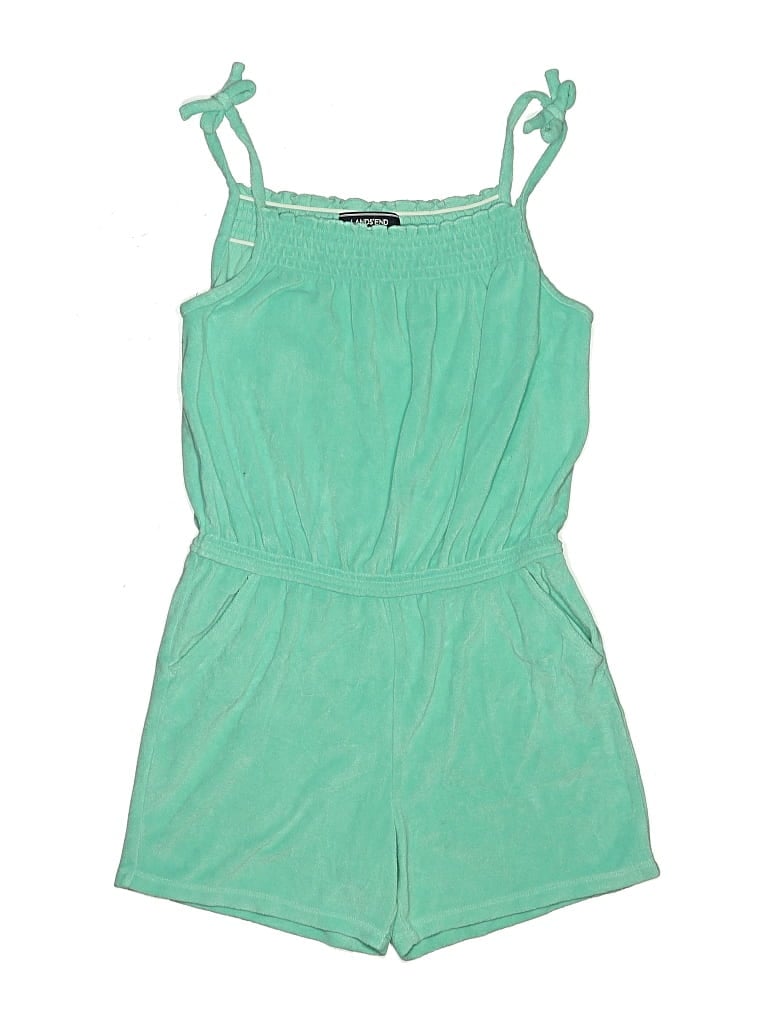 Pre-owned Lands' End Kids'  Dress In Green