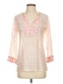 Joshi Pink 3/4 Sleeve Blouse Size S - photo 1
