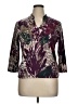 Ruby Rd. Purple 3/4 Sleeve Blouse Size XL - photo 1
