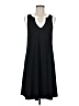 Nina Leonard Solid Black Casual Dress Size M - photo 1