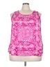 Lane Bryant 100% Polyester Pink Sleeveless Blouse Size 22 - photo 1