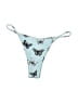 Zaful Print Blue Swimsuit Bottoms Size 6 - photo 1