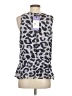 CAbi 100% Polyester Silver Sleeveless Blouse Size S - photo 2