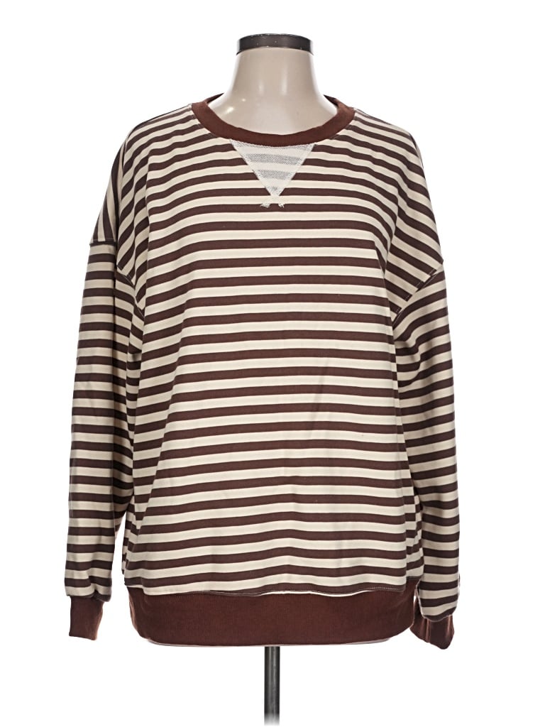 Pre-owned Unbranded Pullover Sweater In Brown