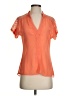 red by BKE 100% Polyester Orange Short Sleeve Blouse Size S - photo 1