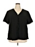 Shein Curve Black Short Sleeve Blouse Size 2X - photo 1