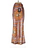 PrettyLittleThing 100% Polyester Paisley Orange Dress Pants Size 8 - photo 2