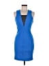 Robert Rodriguez Color Block Blue Cocktail Dress Size 8 - photo 1