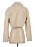 Zara 100% Polyester Ivory Faux Fur Jacket Size S - photo 2