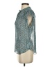 7 For All Mankind Teal Sleeveless Blouse Size S - photo 5