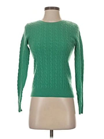 Aqua Cashmere Pullover Sweater (view 1)