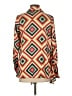 Revival Orange 3/4 Sleeve Blouse Size S - photo 2