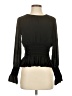 Nicole Miller Artelier 100% Polyester Black Long Sleeve Blouse Size S - photo 1