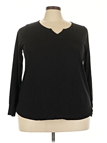 Cacique 3/4 Sleeve T-Shirt (view 1)