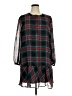 Draper James 100% Polyester Plaid Black Burgundy Casual Dress Size XL - photo 1