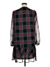 Draper James 100% Polyester Plaid Black Burgundy Casual Dress Size XL - photo 2