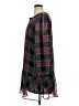 Draper James 100% Polyester Plaid Black Burgundy Casual Dress Size XL - photo 5