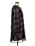 Draper James 100% Polyester Plaid Black Burgundy Casual Dress Size XL - photo 4