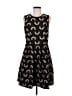 Hunter Dixon Graphic Black Cocktail Dress Size 12 - photo 1