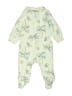 Carter's Tropical Green Ivory Long Sleeve Onesie 3-6 MO / 6 MO - photo 2