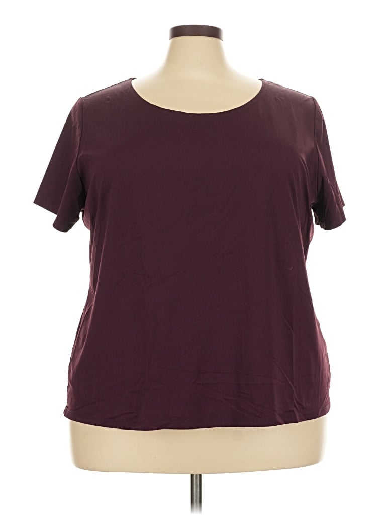Pre-owned Ruby Rd. Active T-shirt In Burgundy