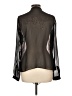 Worthington 100% Polyester Black Long Sleeve Blouse Size L - photo 2
