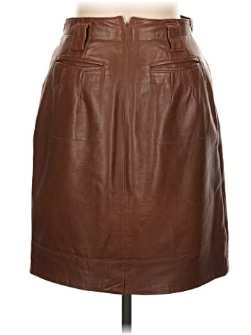 Linda Allard Ellen Tracy Faux Leather Skirt (view 2)
