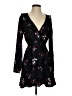 Express 100% Rayon Floral Black Cocktail Dress Size S - photo 1