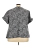 MELLODAY Gray Short Sleeve Top Size 3X - photo 2
