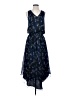 Ramy Brook 100% Silk Paisley Blue Cocktail Dress Size XS - photo 1