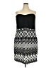 Rouge Chevron-herringbone Black Cocktail Dress Size 4X - photo 1