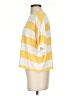 LUXE Stripes Yellow Short Sleeve T-Shirt Size XS - photo 5