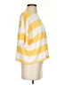 LUXE Stripes Yellow Short Sleeve T-Shirt Size XS - photo 4