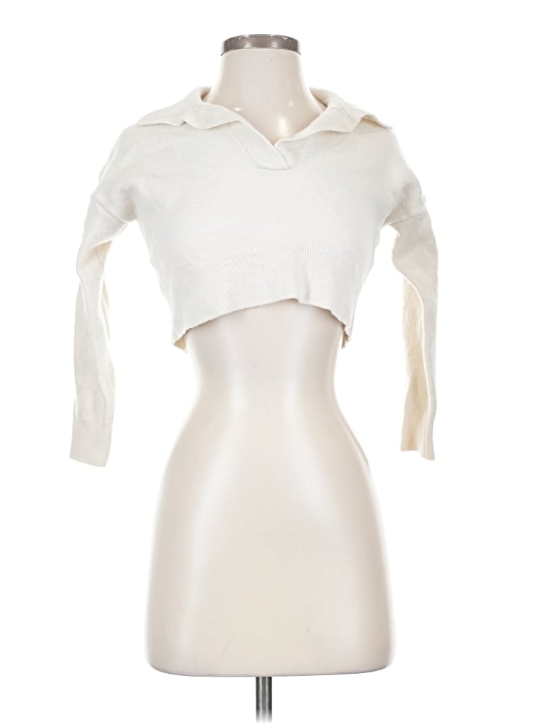 Pre-owned Wilfred Cardigan Sweater In Ivory