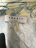 Sandro 100% Viscose Ivory Short Sleeve Blouse Size Lg (3) - photo 7